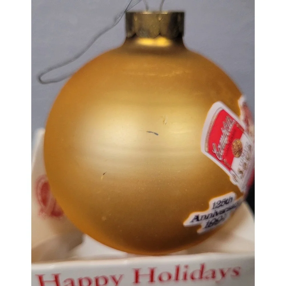 VTG 1994 Campbell's Soup 125th Anniv. Collector's Edition Christmas Ornament